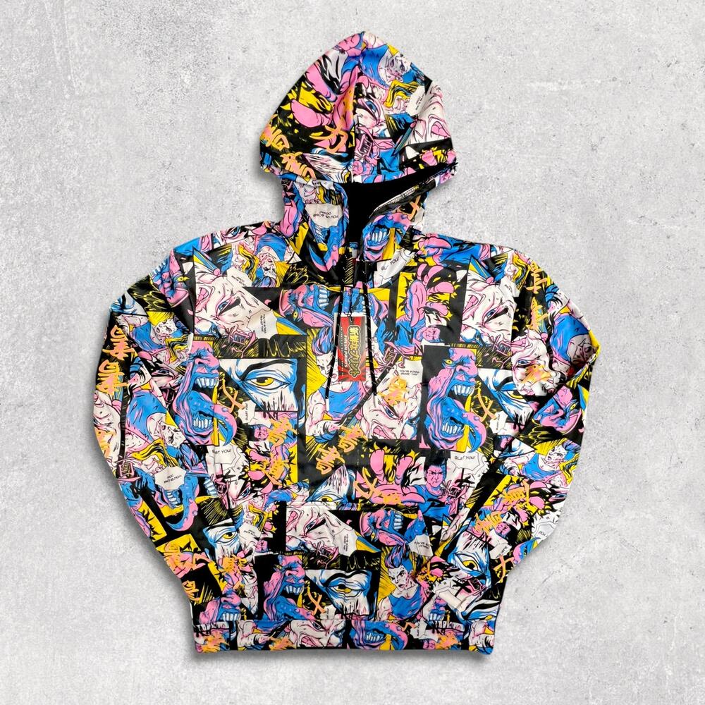 Drill Clothing Co. Tokyo Japan Manga/Anime Hoodie [Size Large]